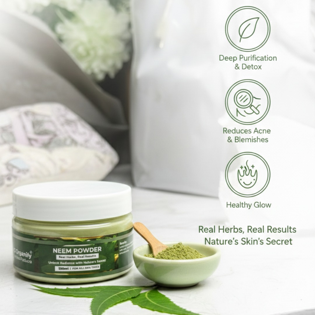 organic neem powder – natural anti acne face pack & skin purifying treatment | 100% pure – mj organify organic neem powder – natural anti acne face pack & skin purifying treatment | 100% pure – mj organify